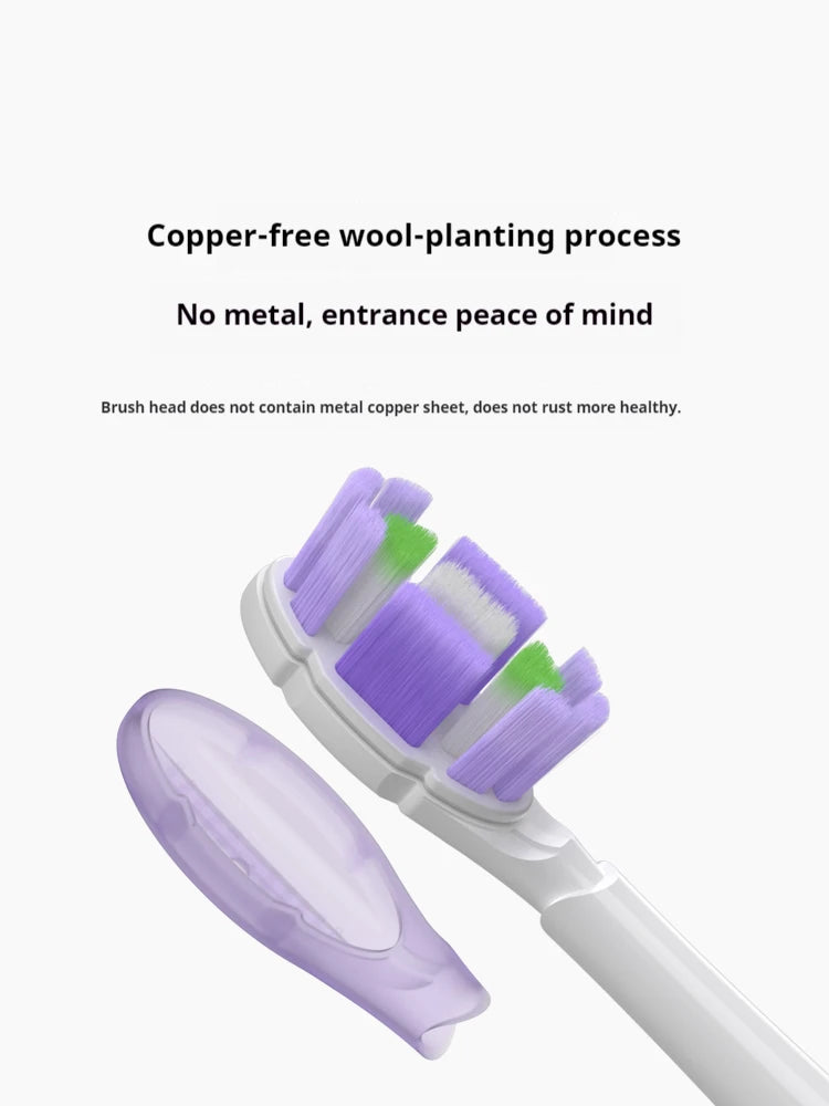 4/8PCS Replacement Brush Heads for XIAOMI MIJIA MES609/610 Pro Sonic Electric Toothbrush Sealed Package